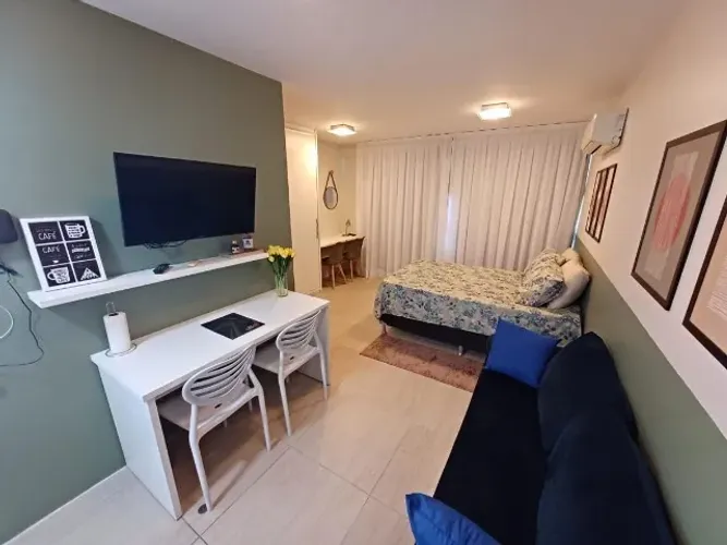 Studio mobiliado com vaga em Boa Viagem | Ed. Golden Dive | Lazer completo