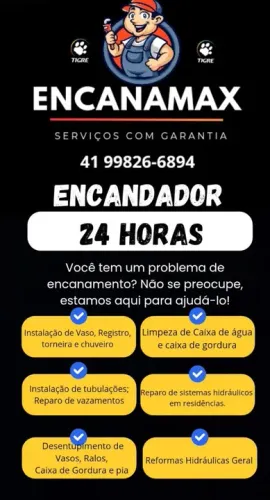 Encanador profissional 24H 