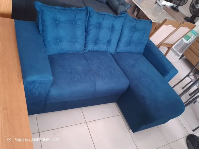 Sofá em chaise - Conforto e Estilo para sua Sala Entrega grátis e no mesmo dia