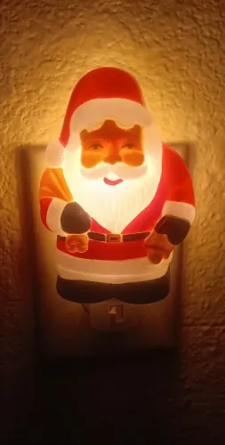  luz noturna de Papai Noel veio do Japão/item vintage