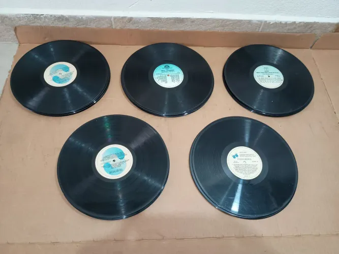 Discos de vinil sem capa 