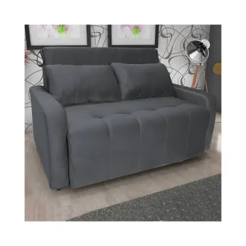 Sofá cama amora cinza- FRETE GRÁTIS