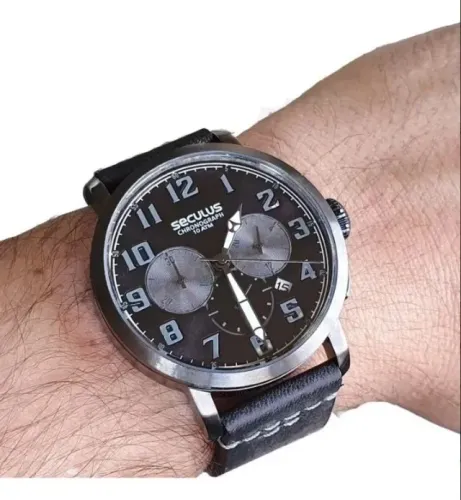Relógio Seculus Masculino 13029gpsvsc4 Cronógrafo Militar