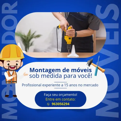 Montador de móveis convencionais e planejados