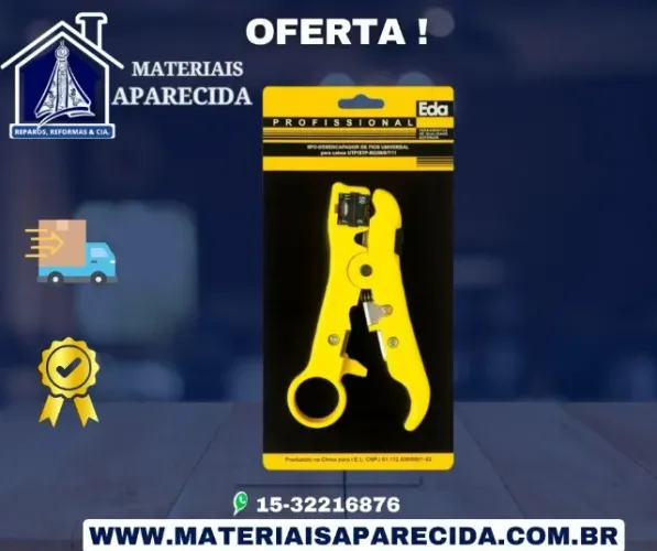 Alicate Descascador de Fios UTP/sSTP-RG Eda 9PO