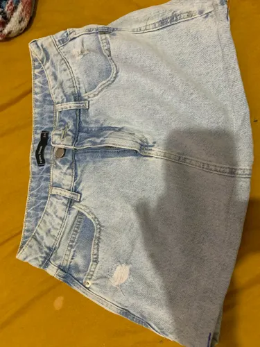 Mini saia jeans