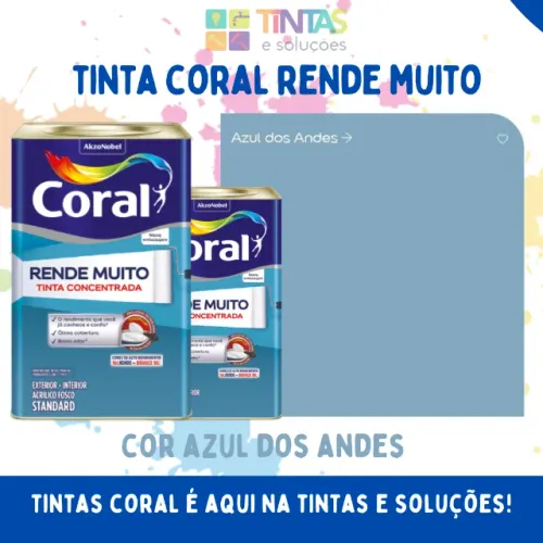 Tinta Coral Azul dos Andes