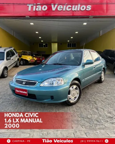 HONDA CIVIC ANO 200 EXTRAAA NOVO RARIDADE!(LOJA TIÃO VEÍCULOS CARPINA PE)