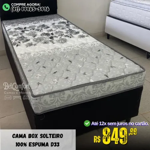Cama Box Solteiro Espuma d33 Ortofirme