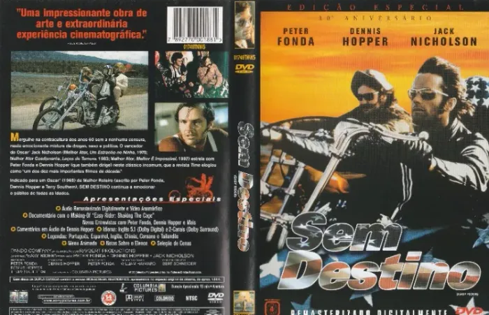 Sem Destino "Easy Rider "DVD Original Raro)