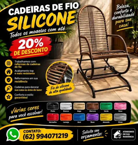 REFORMAS DE CADEIRAS DE DE SILICONE