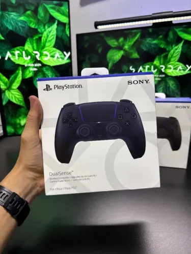 Controle PS5 DualSense Original Midnight Black Lacrado C/NF