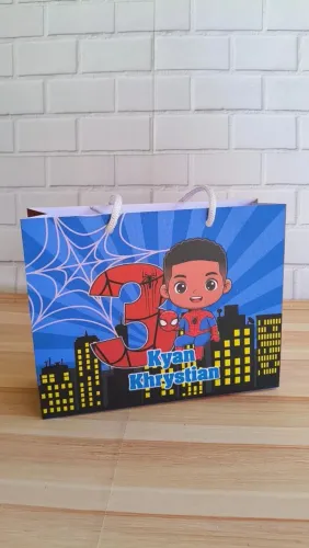 Sacola Personalizada Homem-Aranha - Tema Exclusivo com Nome e Idade