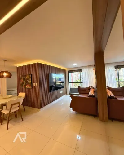 Aluguel Porteira Fechada de Apartamento com 02 Quartos a 400m da Praia de Manaíra