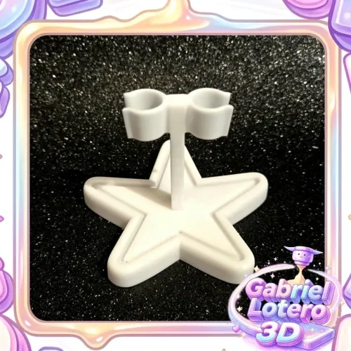 Base pedestal suporte Barbie Super Star - impressão 3D
