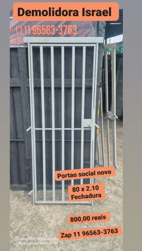 Portao social novo