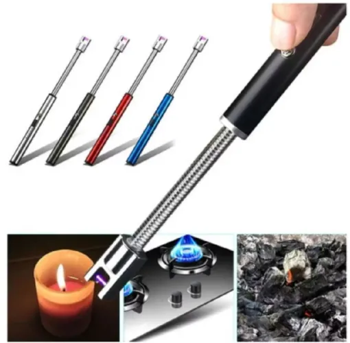 Acendedor de Plasma Ecológico para Fogão Velas Camping Usb Luxo 