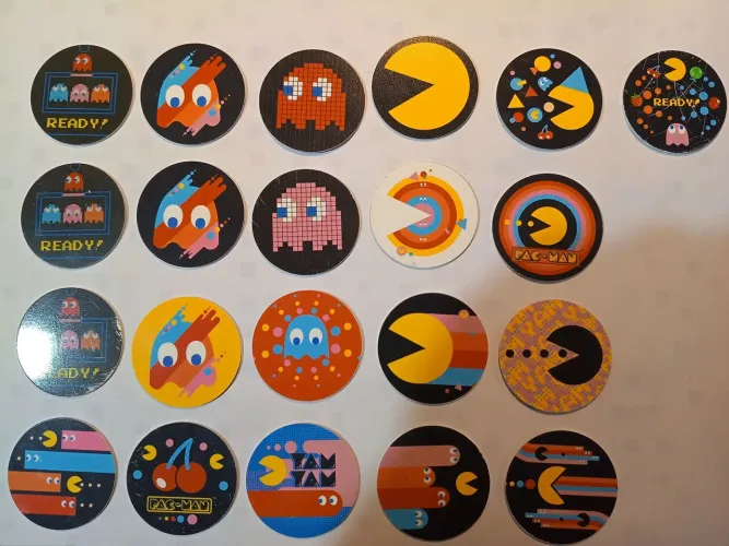 Tazos pac man Elma Chips 2020 40 anos do jogo