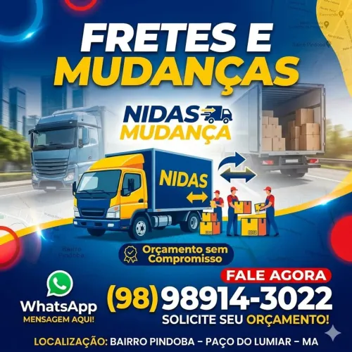 Frete, mudança e transporte para o interior e região metropolitana de São Luís