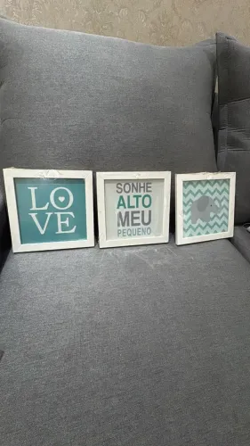 Trio de quadros 23x23 NOVOS LACRADOS 45,00 todos