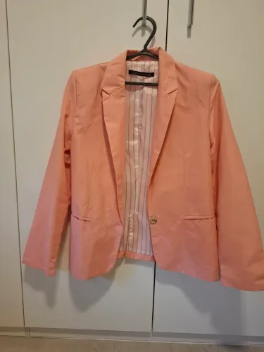 Blazer Zara rosa / salmão
