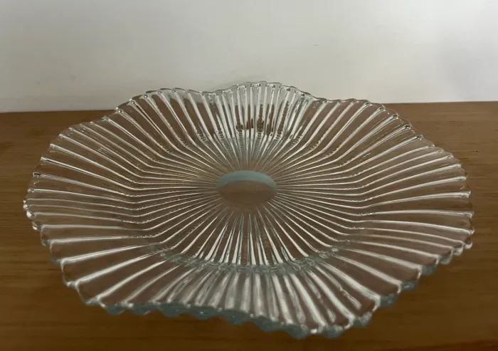 Fruteira de vídro anos 80