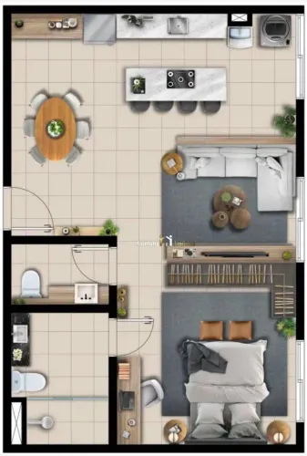 Studio Treza Verano 44m2 Ótima localização - Pronto para morar.