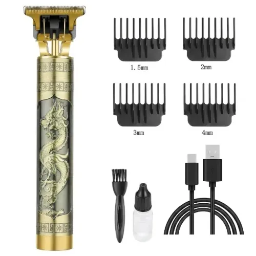 Máquina de Cortar Cabelo Barbeador Dragão Gold