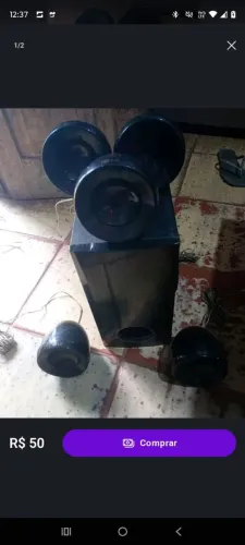 Jogo caixa home teather LG