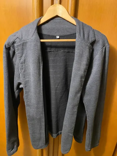Blazer masculino tecido de moletom 