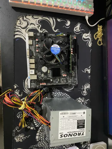 Placa mãe + Fonte