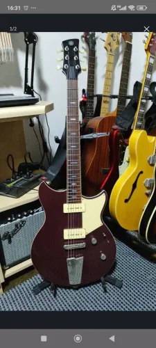 Guitarra Yamaha Revstar P90 merlot RS502T com bag luxo