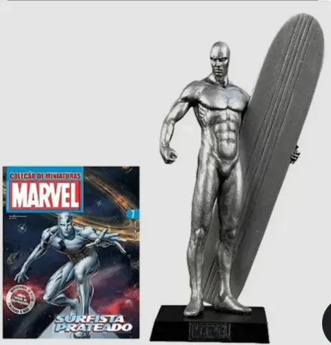 Miniatura Surfista Prateado (Eaglemoss)
