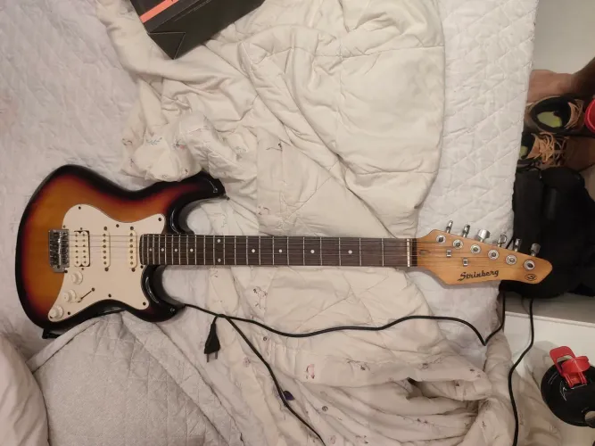 Kit guitarra amplificador e cabo p10