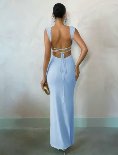 Vestido de festa azul tamanho P