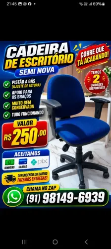 Cadeira de escritório semi nova Muito bem conservada