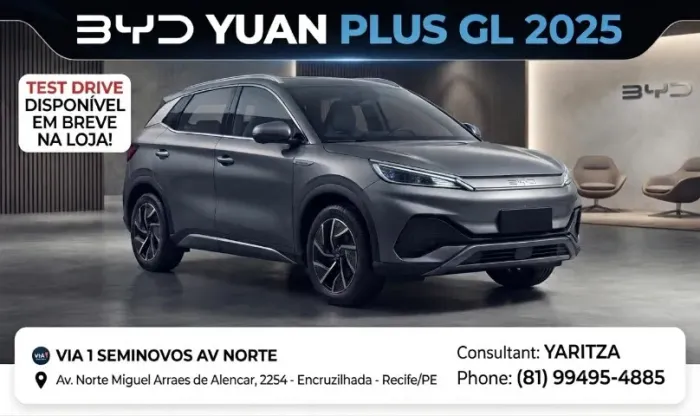 BYD Yuan Plus Elétrico 2025