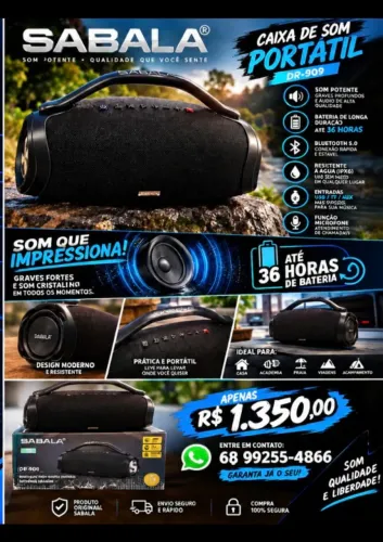 Bombox sabala top de linha