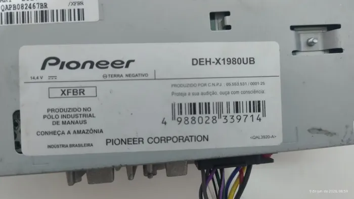 Aparelho de som Pioneer 