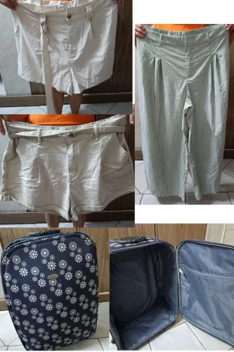Vende-se Mala e Roupas plus size