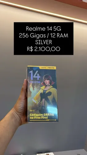 Realme 14 5G 256GB / 12RAM / Silver / Novo Lacrado - Loja Fisica