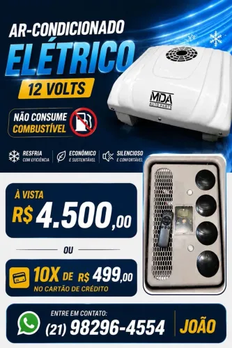 Ar condicionado elétrico 12v 9 mil btus