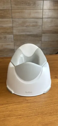 Penico/Troninho Infantil Buba - Branco com cinza