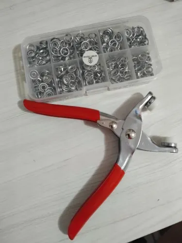 Alicate de pressão prega botão