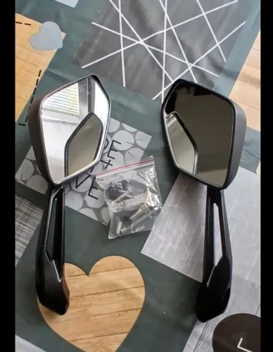 Retrovisor Bajaj com parafuso rosca Honda