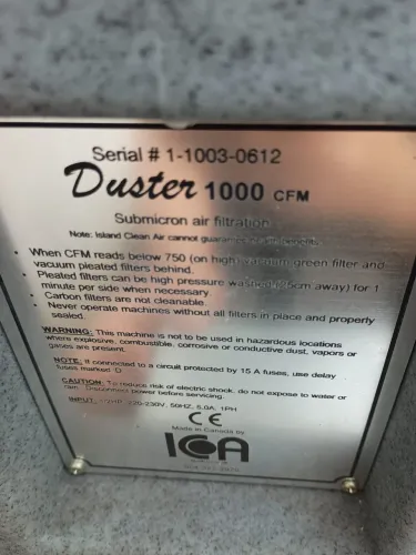 Exaustor industrial para licença ambiental com filtro duplo!