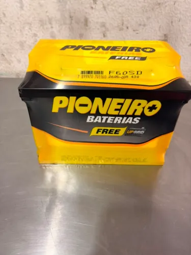 Bateria pioneiro 60 amperes nova pra hoje