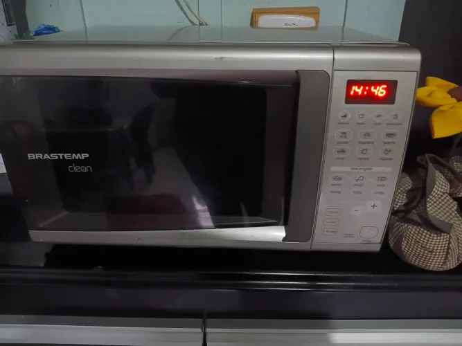 Microondas Brastemp 21lts 110v cromado entrego