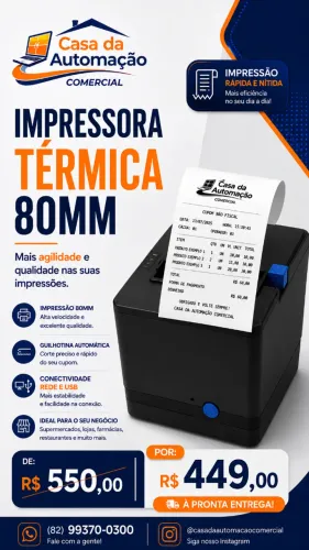IMPRESSORA TÉRMICA 80MM