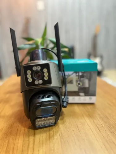 Câmera dual com duas lentes